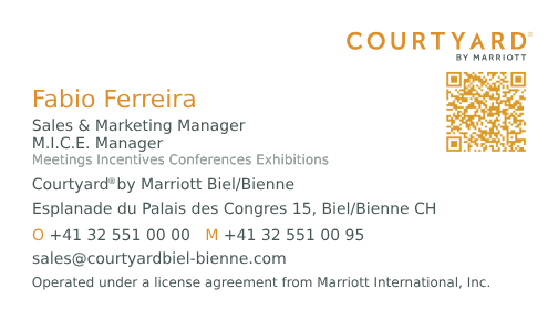 Fabio Ferreira Courtyard By Marriott Biel Bienne 2025