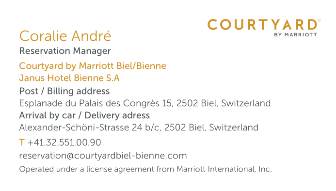 Andre Coralie Reservation Manager