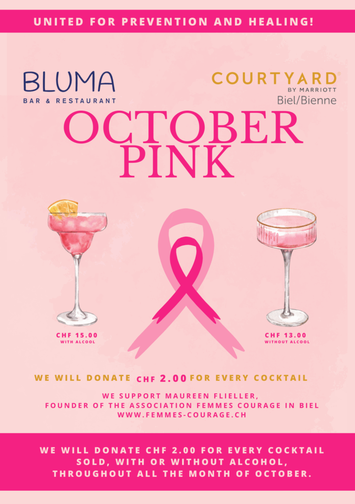 Flyer Evènement Solidaire Octobre Rose Sensibilisation Cancer Du Sein (a5)