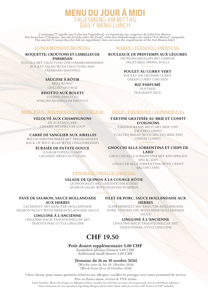 Menu Midi